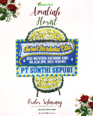 Papan Bunga Duka di Kebon Kelapa